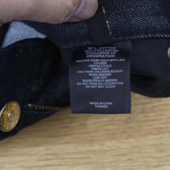 Express Jeans Stella Bootleg 4 (30 X 34) Women's Denim Jeans Dark Wash - Picture 12 of 12